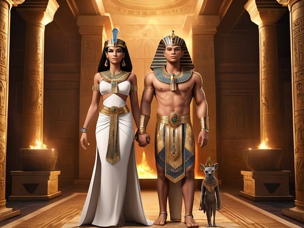 Default_Professional_3D_render_of_an_Egyptian_Pharaoh_king_and_0
